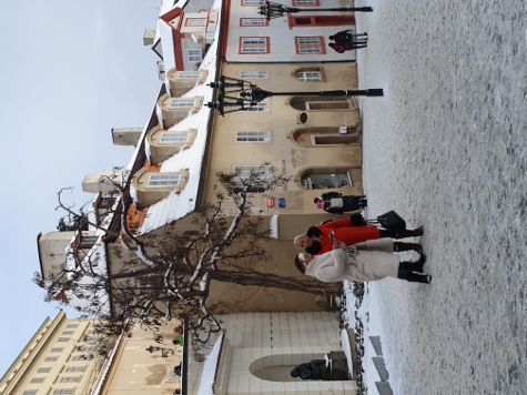 Schwierige Straßenverhältnisse in Prag