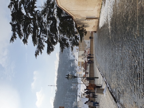 Schwierige Straßenverhältnisse in Prag