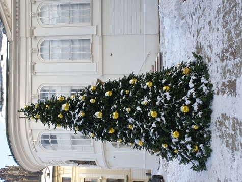 Die Prager Burg - festlich geschmückt