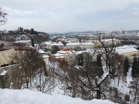 Winter in Prag - Blick von der Burg (Pražský hrad)