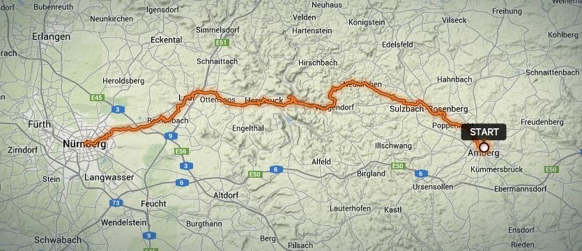 Amberg - Nürnberg 